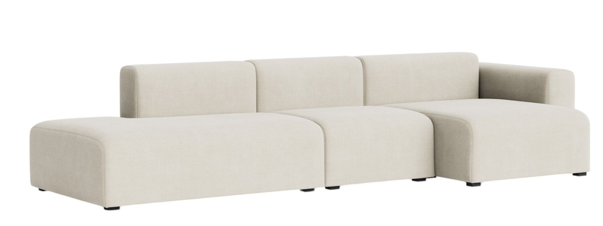 Mags Sofa 3-Sitzer Combination 4 Low Armrest mit Armlehne rechts Hay