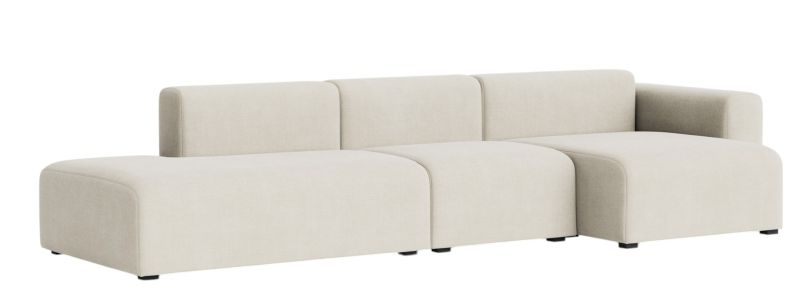 Mags Sofa 3-Sitzer Combination 4 Low Armrest mit Armlehne rechts Hay