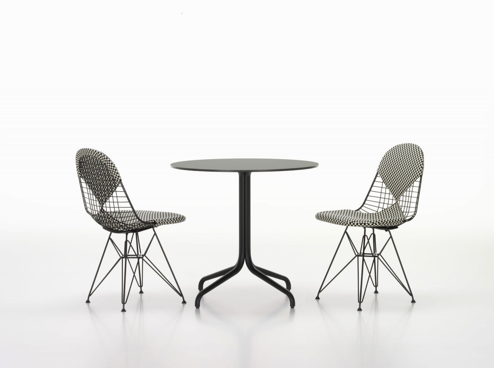 DKR-2 Wire Chair Stuhl mit Sitz und Rückenpolster Vitra
