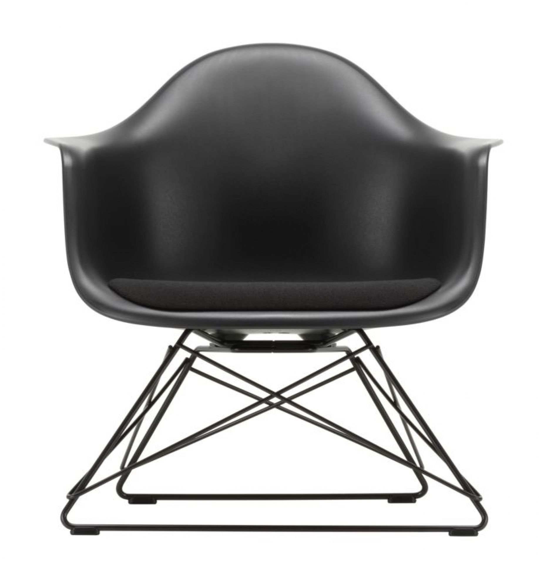 Eames Plastic Arm Chair LAR Stuhl mit Sitzpolster Vitra