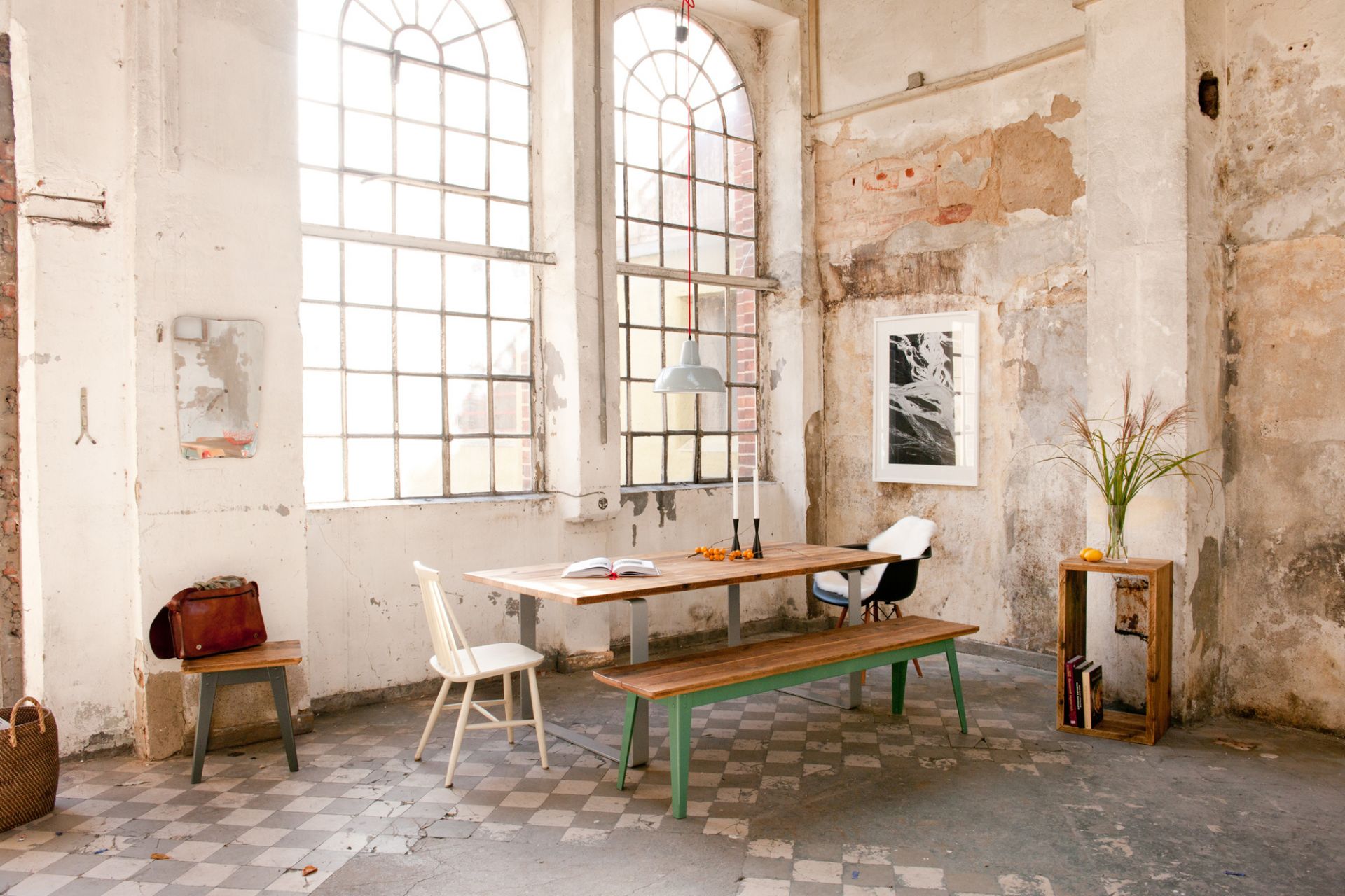 6Grad Hocker Jan Cray Weiß-Bauholz recycelt
