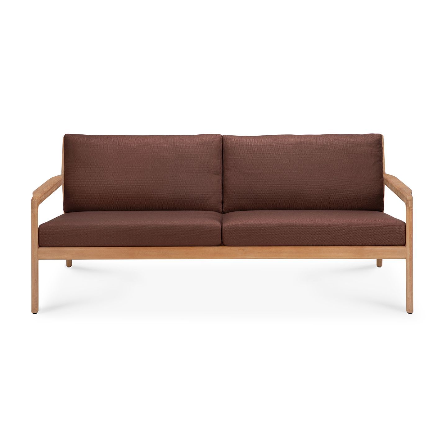 Jack Outdoor 2 Sitzer Sofa Teak Burgundy Ethnicraft