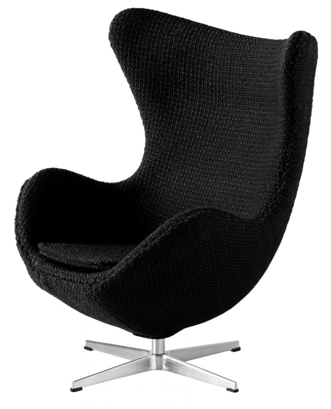 Egg Stuhl MINIATUR (Verkleinerung) SCHWARZ Fritz Hansen MÄNGELEXEMPLAR