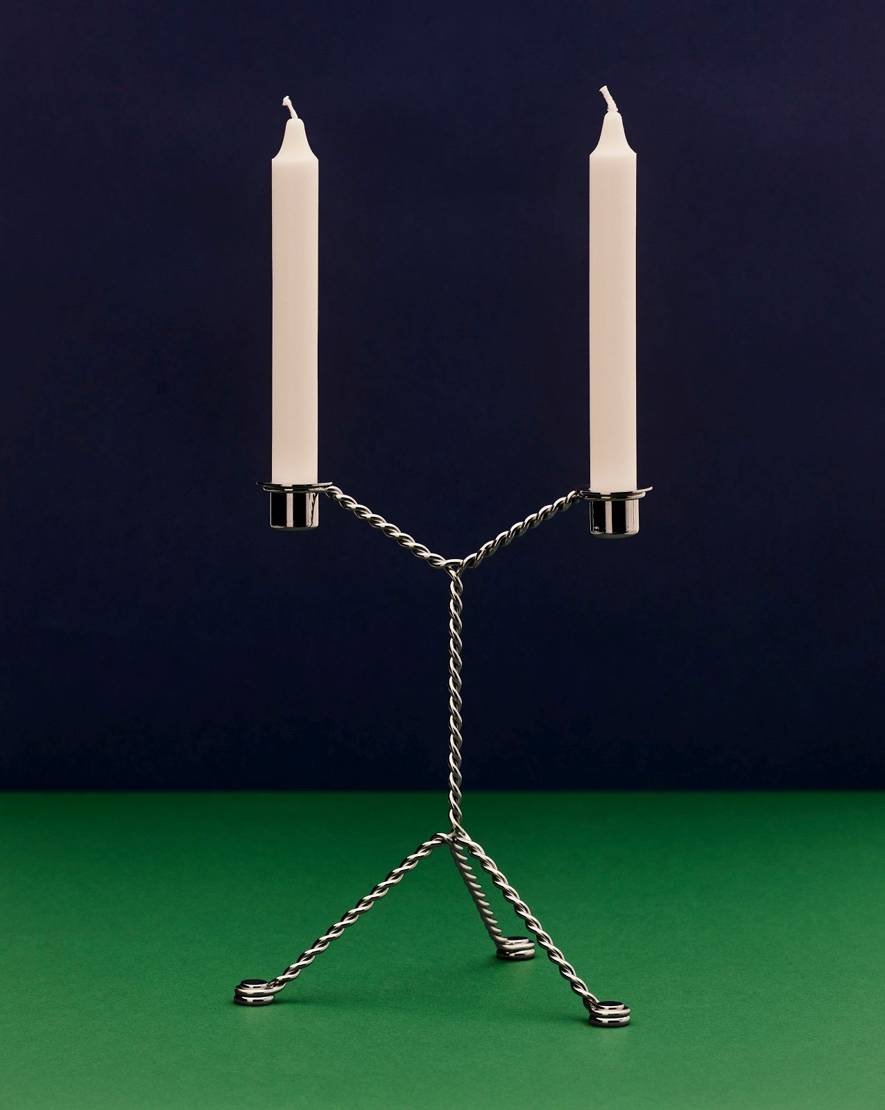 Wire Candleholder Kerzenständer Hay