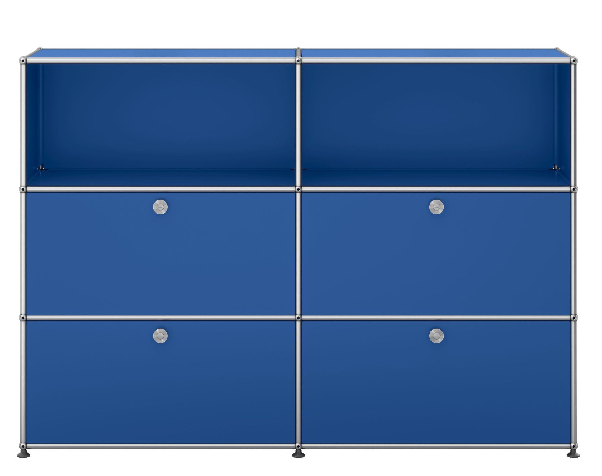 USM Haller Highboard 4 Klappen / 2 Offen Enzianblau