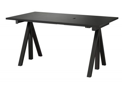 Works Schreibtisch höhenverstellbar B140cm String Furniture