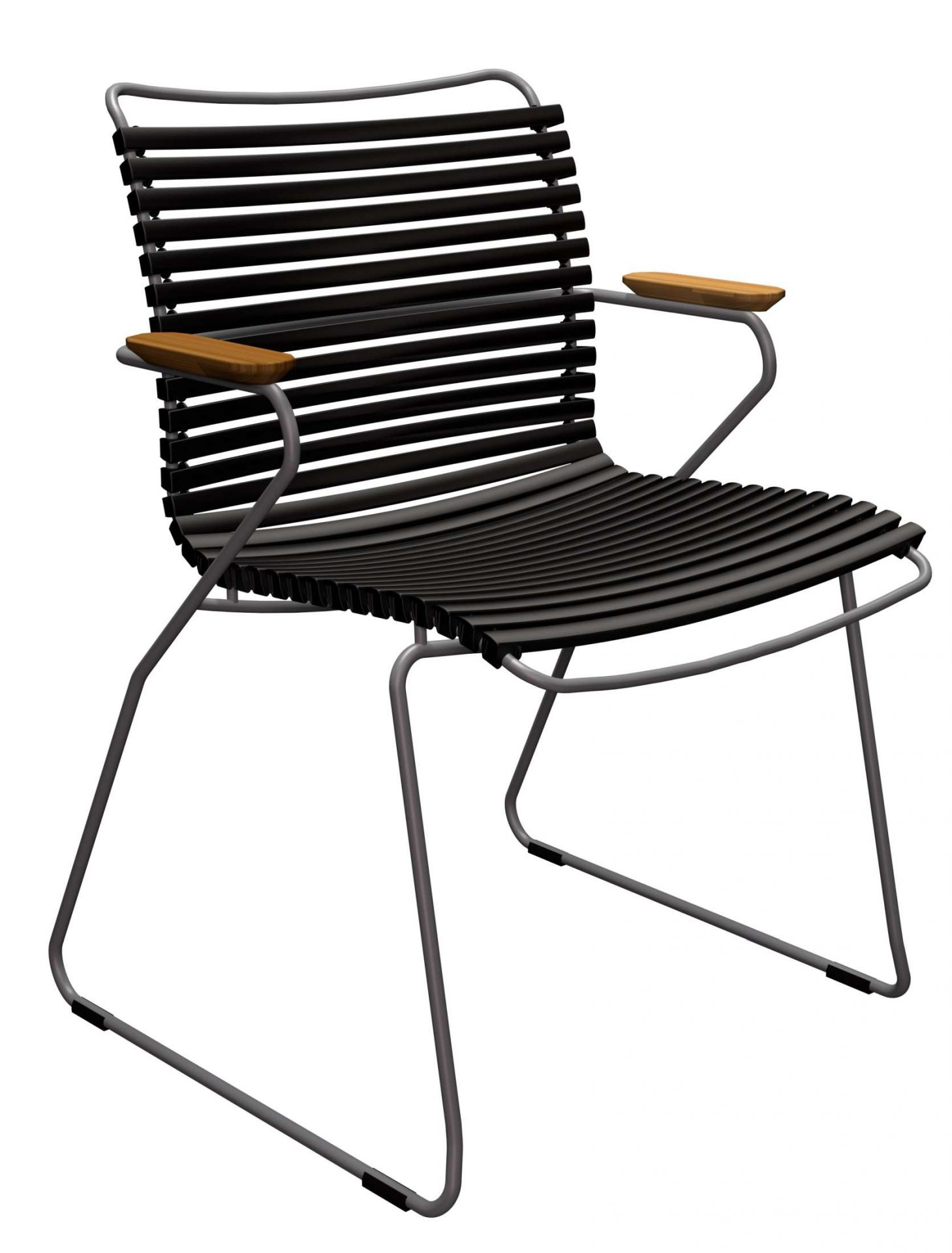 Click Dining Stuhl mit Armlehne Outdoor Houe Schwarz