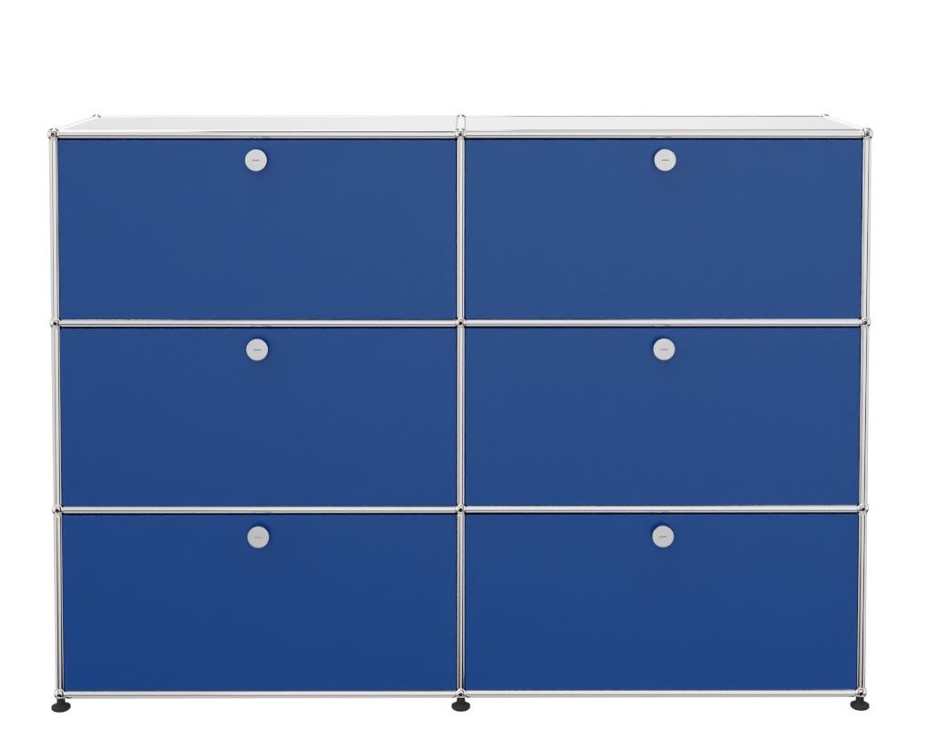 USM Haller Highboard 6 Klappen enzianblau