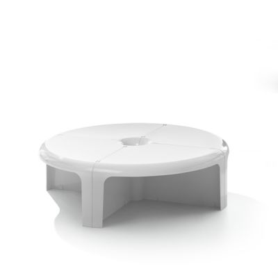 4/4 Kaffeetisch/Modulares Bücherregal Weiß B-Line EINZELSTÜCK
