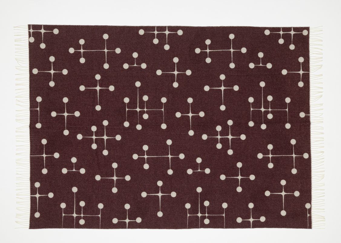 Eames Wool Blanket Bordeaux Wolldecke Vitra LIMITED EDITION 