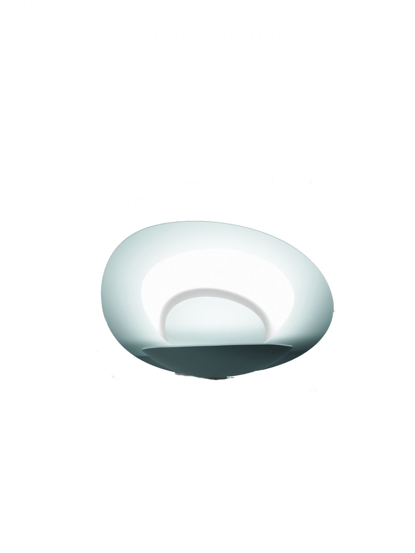 Weiße Pirce Micro LED Wandleuchte von Artemide, moderne Wandbeleuchtung für indirektes Licht.