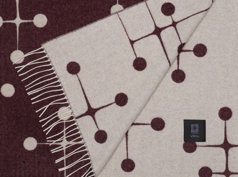 Eames Wool Blanket Bordeaux Wolldecke Vitra LIMITED EDITION 