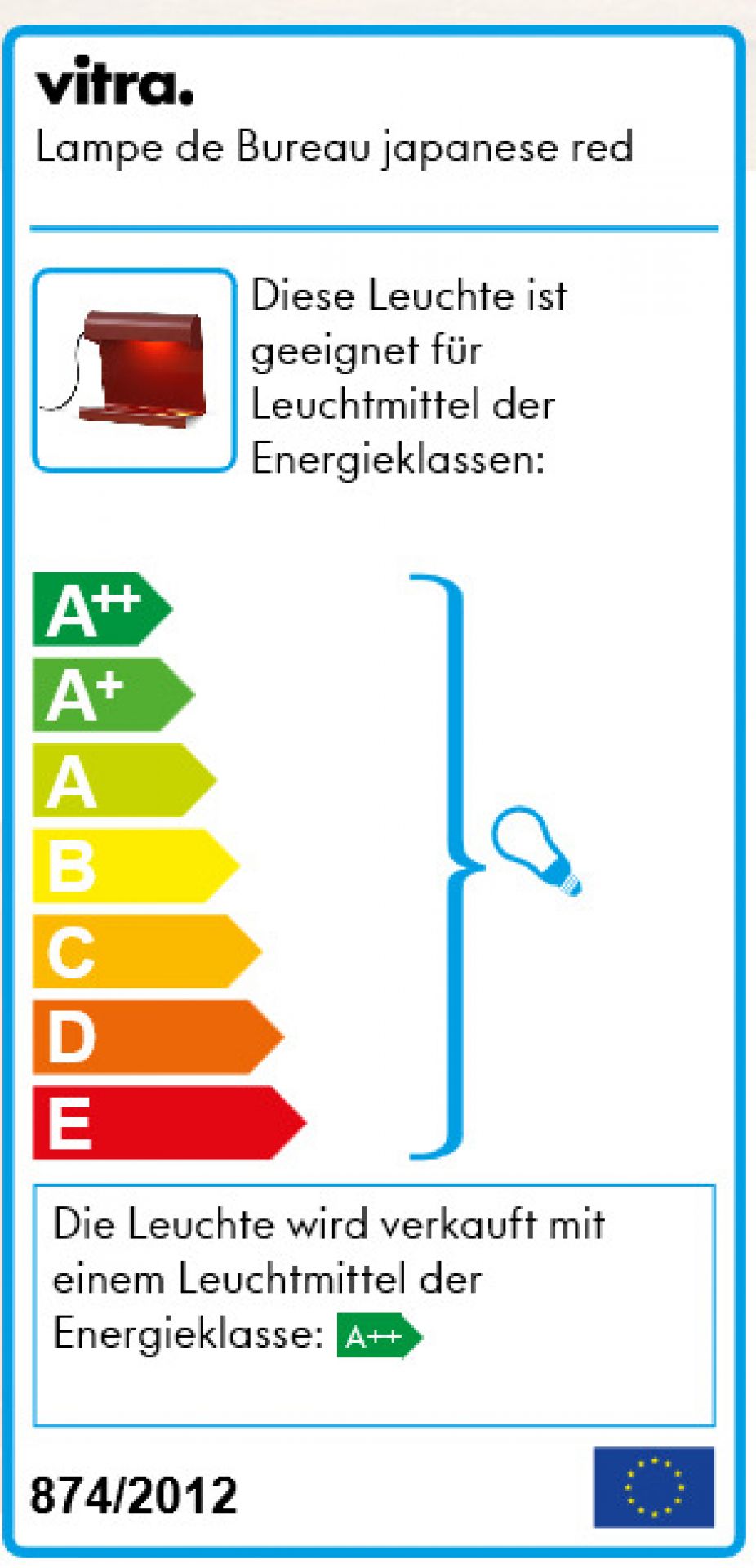 Lampe de Bureau Tischleuchte Vitra Deep black