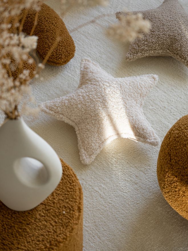 Kinder Sternkissen Wigiwama Cremeweiß