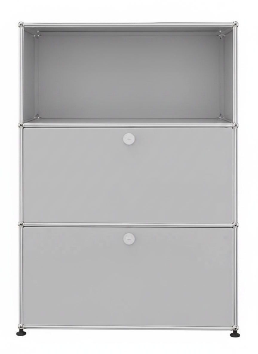 USM Haller Highboard 1 Offen / 2 Schubladen Lichtgrau