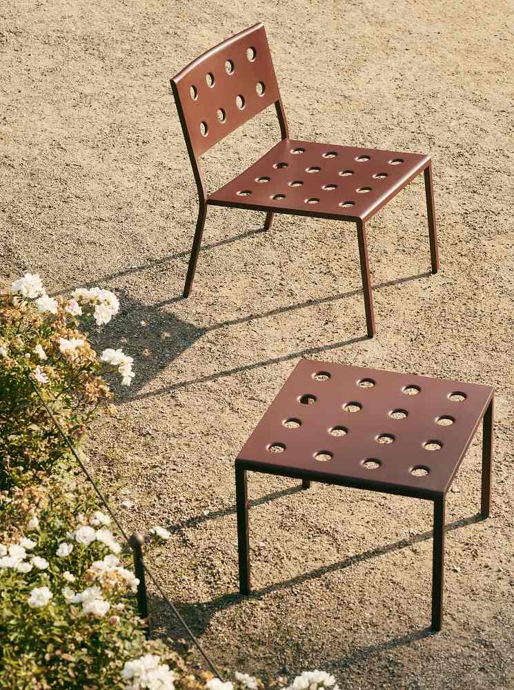 Balcony Outdoor Table Tisch H 38,5 cm Chalk beige Hay EINZELSTÜCK