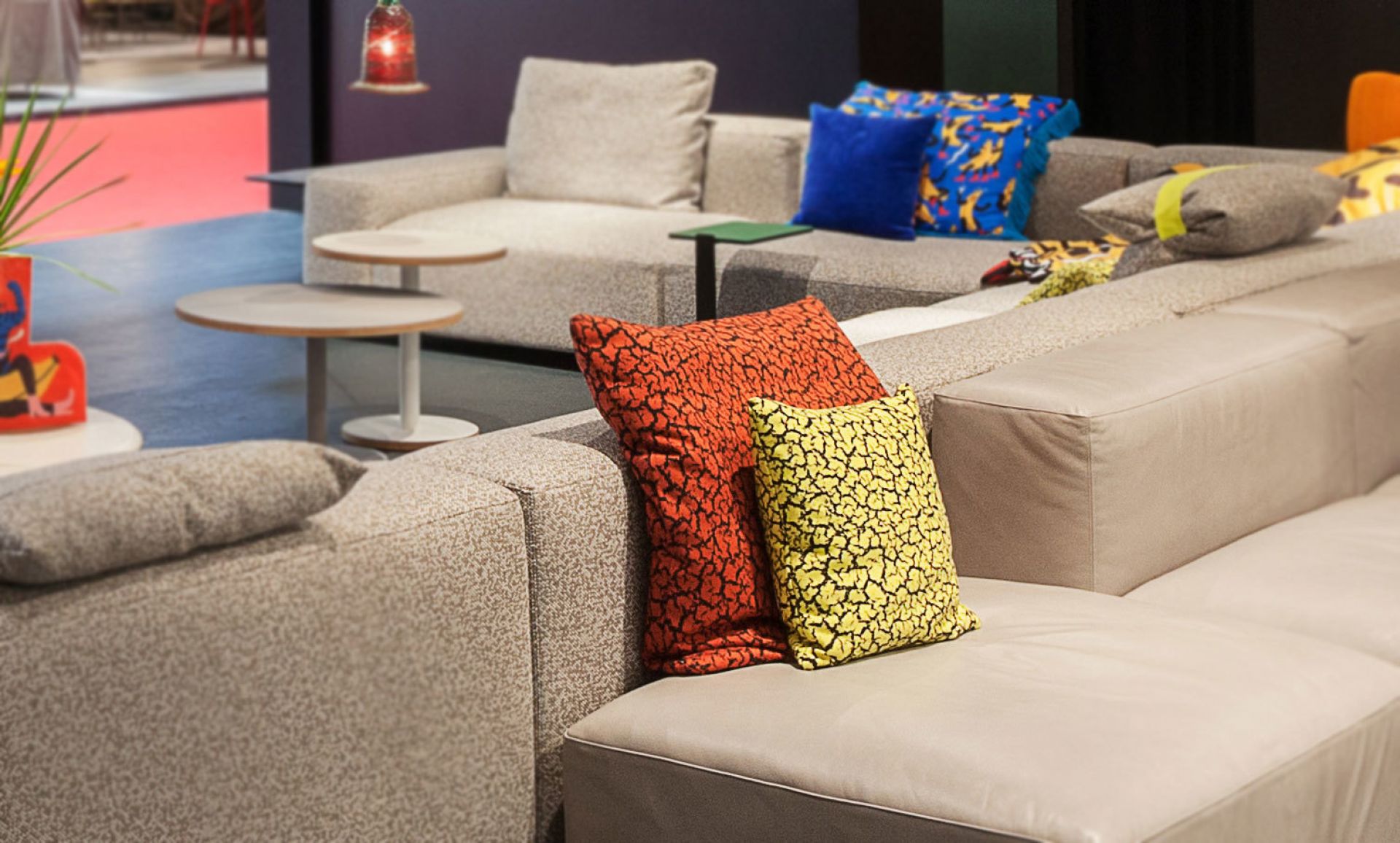 Rift Kissen Blau 40x40 Sancal