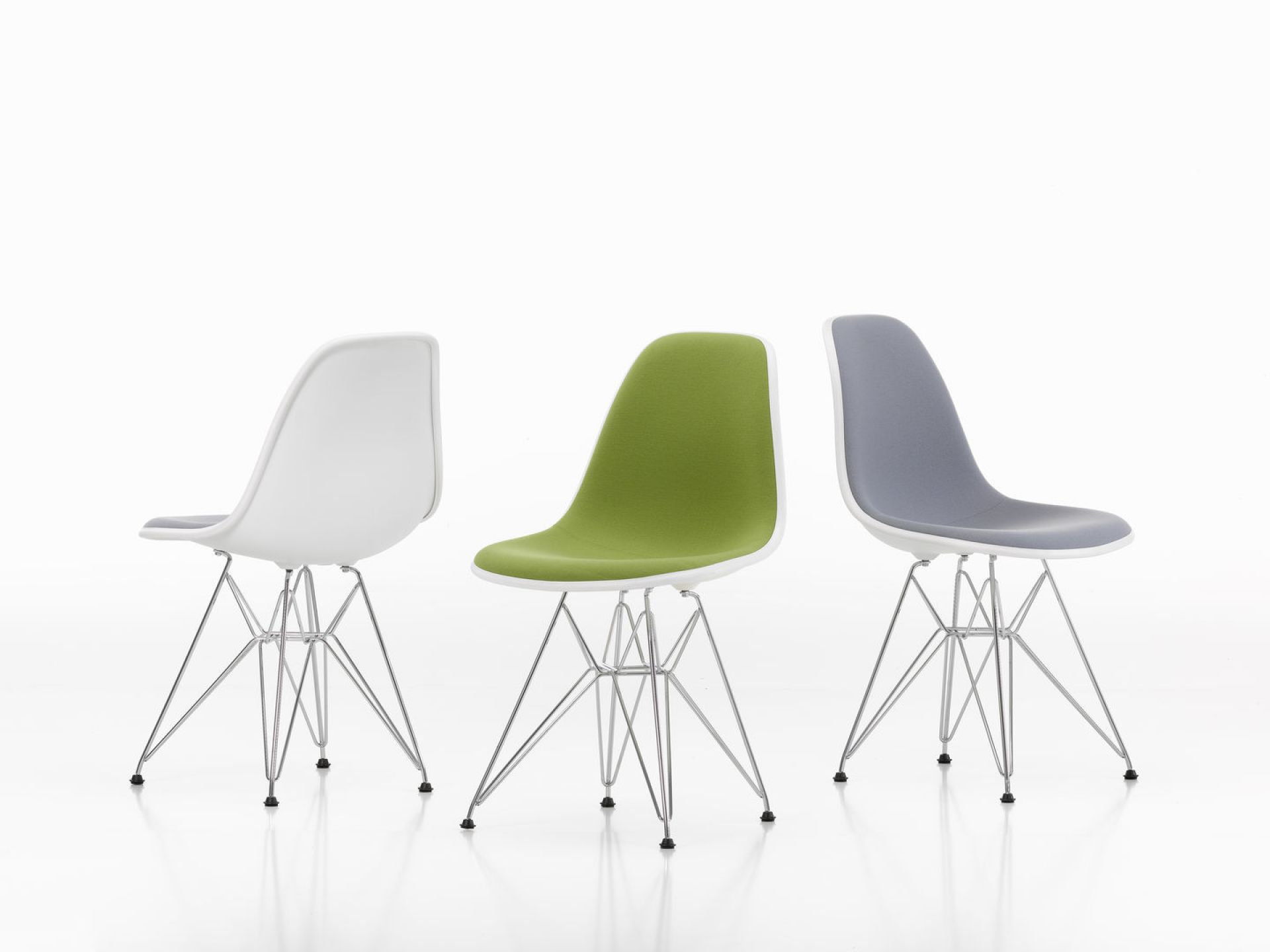 Eames Plastic Side Chair DSR Stuhl Vollgepolstert Vitra