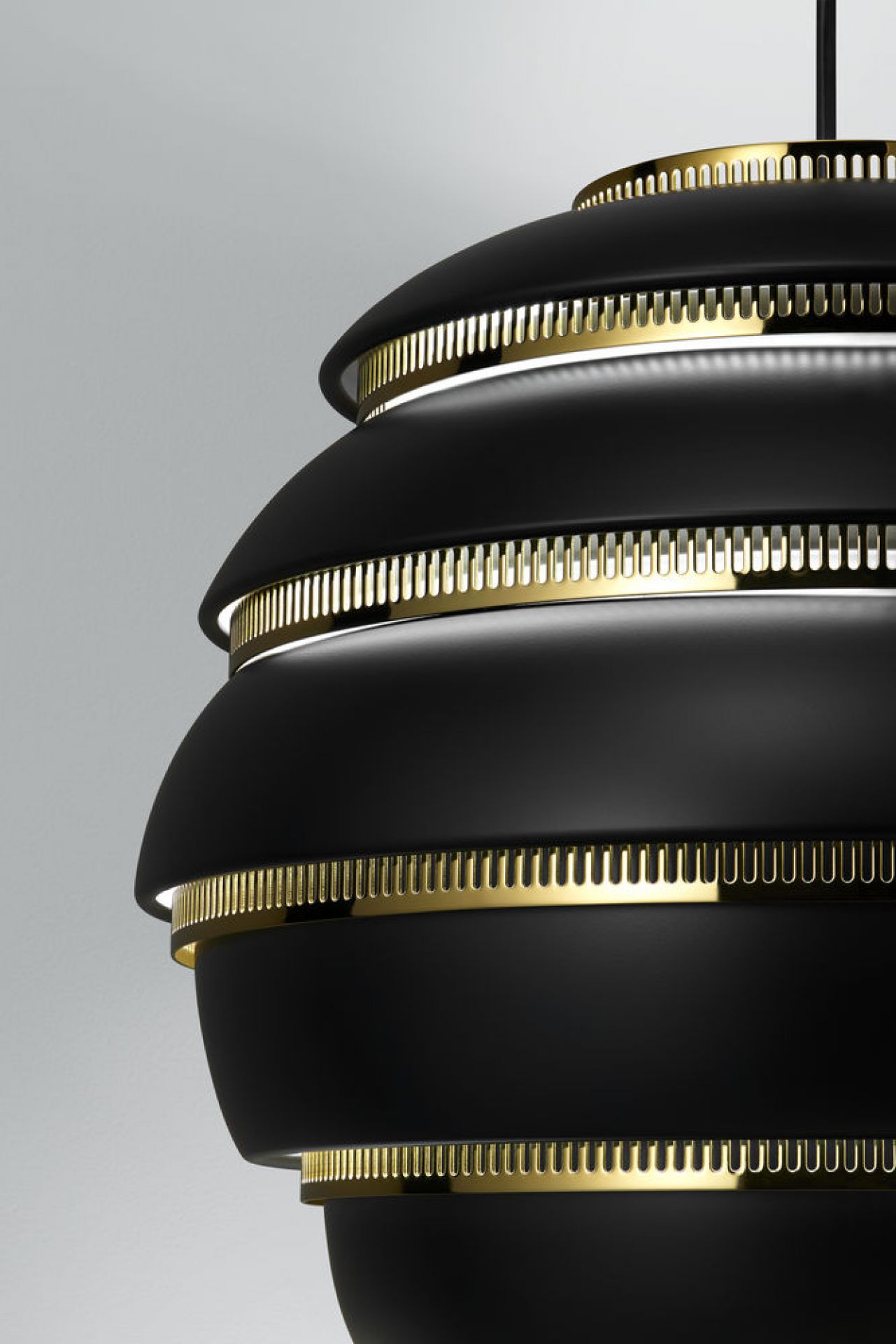A331 Beehive Hängeleuchte Schwarz Artek QUICK SHIP