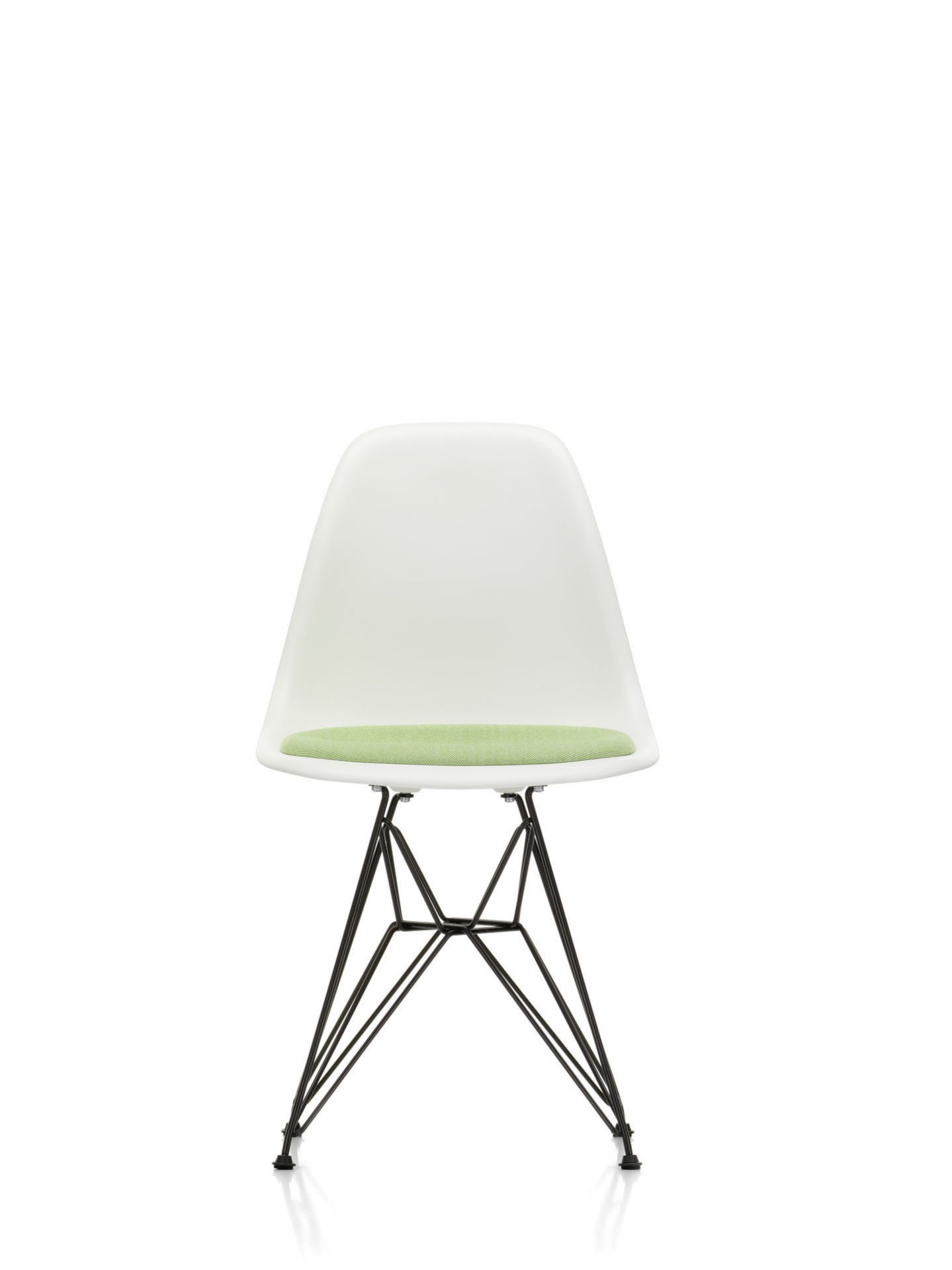 Eames Plastic Side Chair DSR Stuhl mit Sitzpolster Vitra