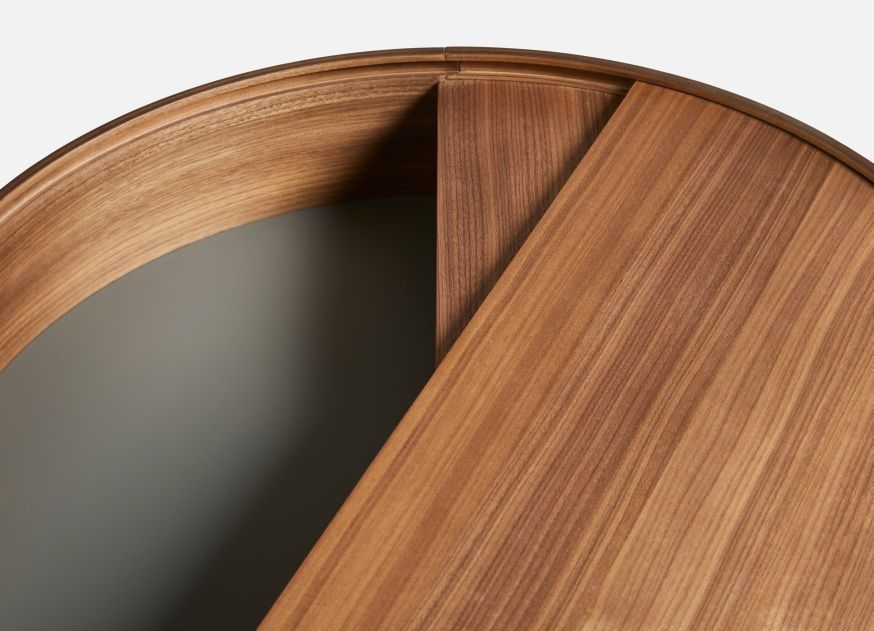 Arc Coffee Table ⌀ 66 cm Walnuss Woud