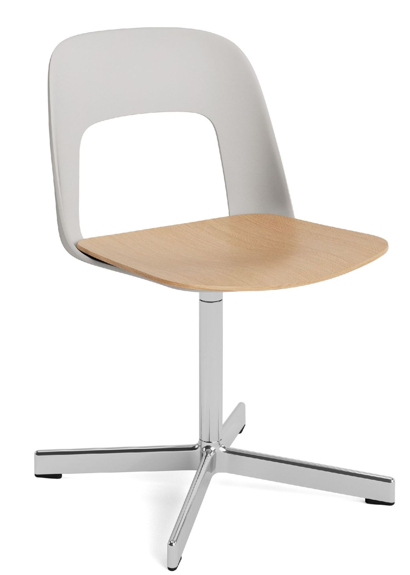 Layout Side Chair 132 4-Stern Drehfuß Stuhl Hay