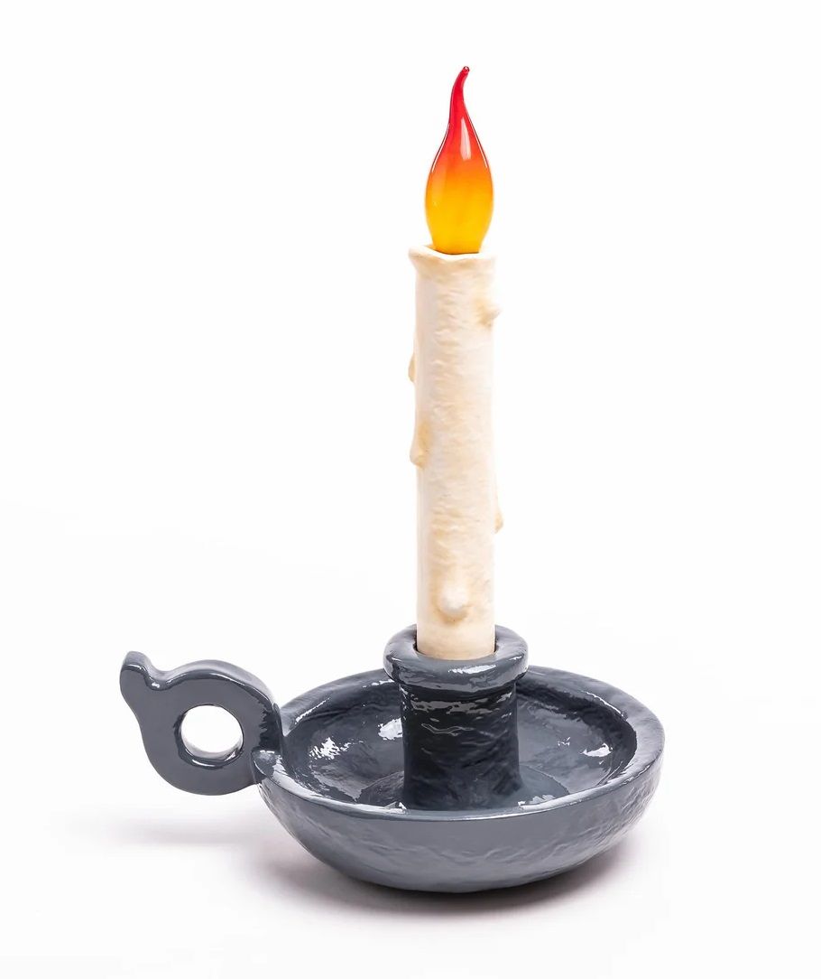 Grimm Lamp Akkuleuchte grau Seletti