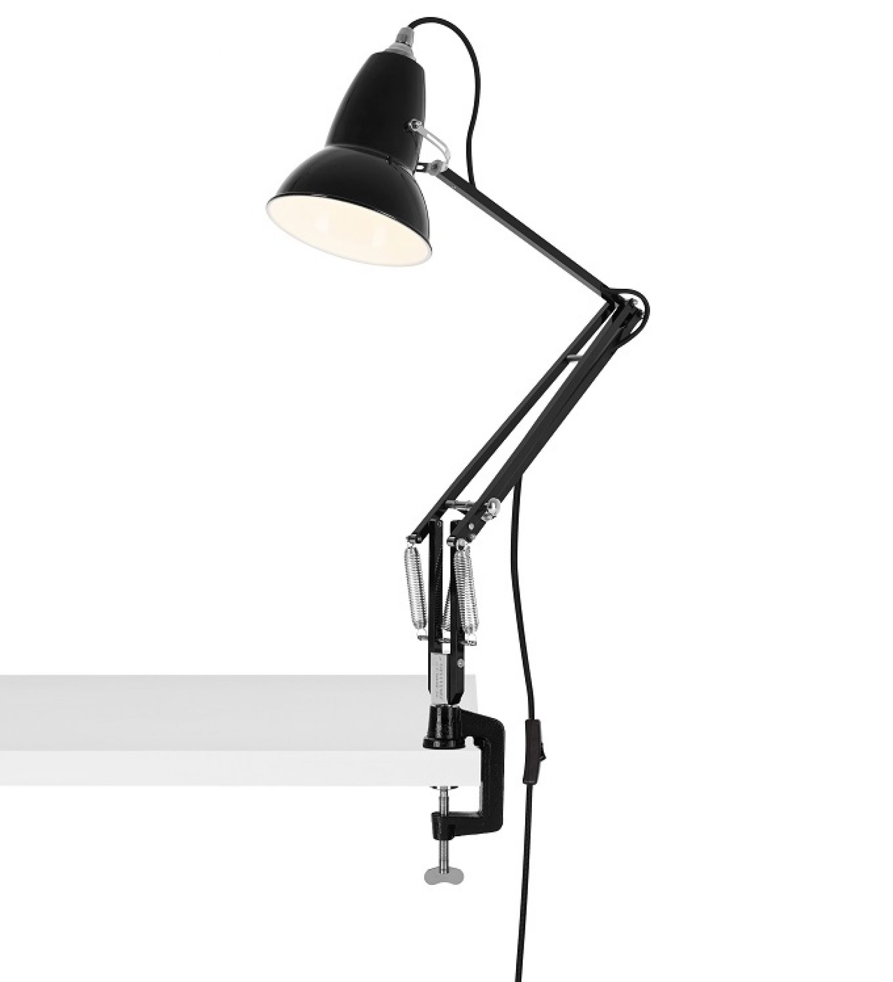 Original 1227 Lamp with Desk Clamp Tischleuchte mit Klemme Anglepoise