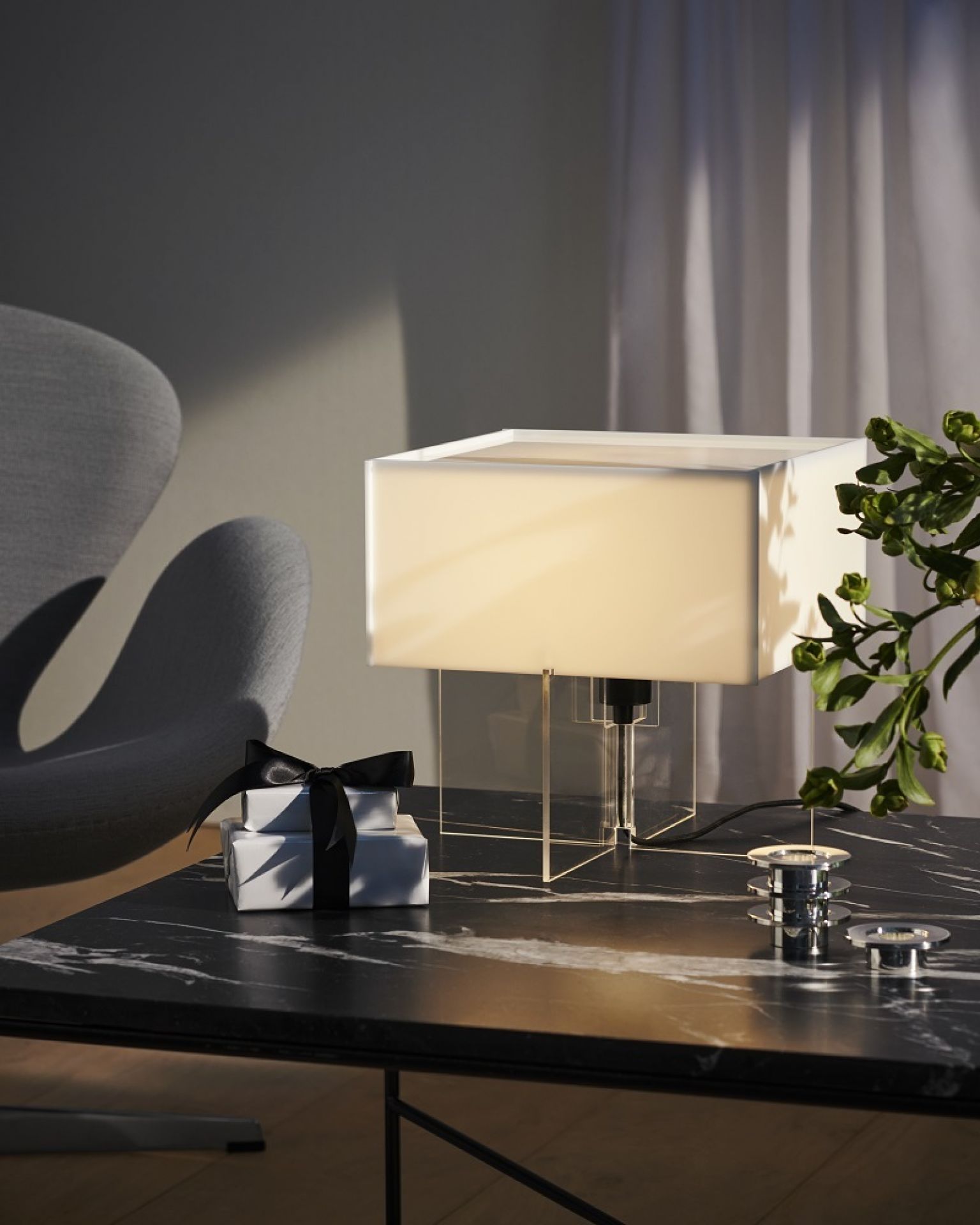 Cross-Plex Table lamp Tischleuchte H 30 x B 40 cm Fritz Hansen EINZELSTÜCK