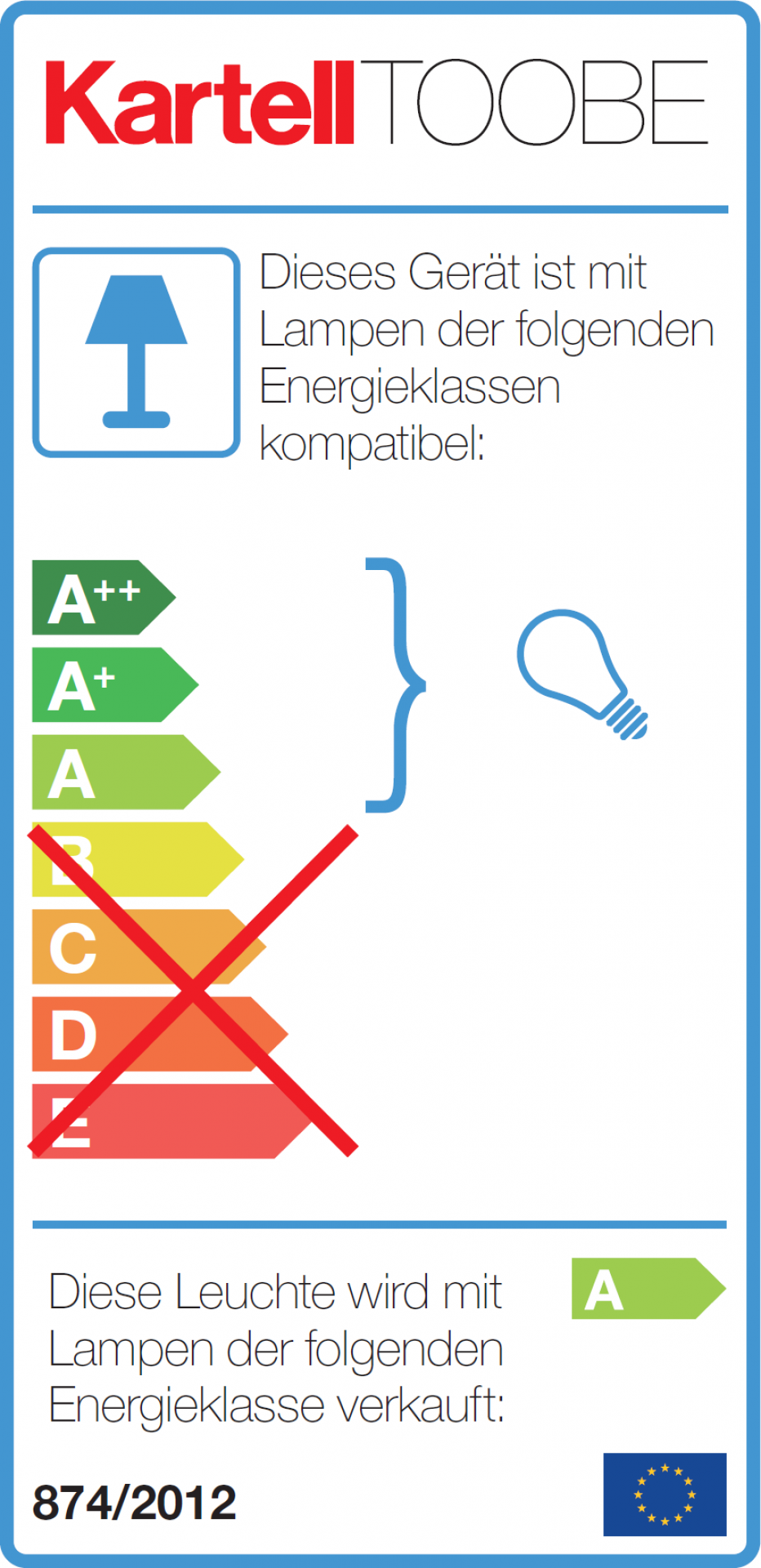 Toobe Tischleuchte Kartell