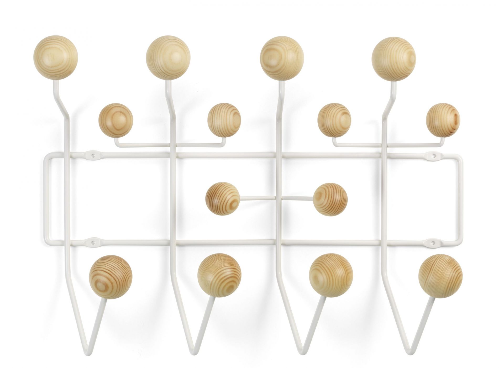 Eames Hang it all Garderobe Weiss, Kiefer Vitra