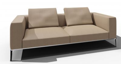 Jaan Living 3 Sitzer Sofa mit 2 Rückenkissen Vorzugskombination Walter Knoll 