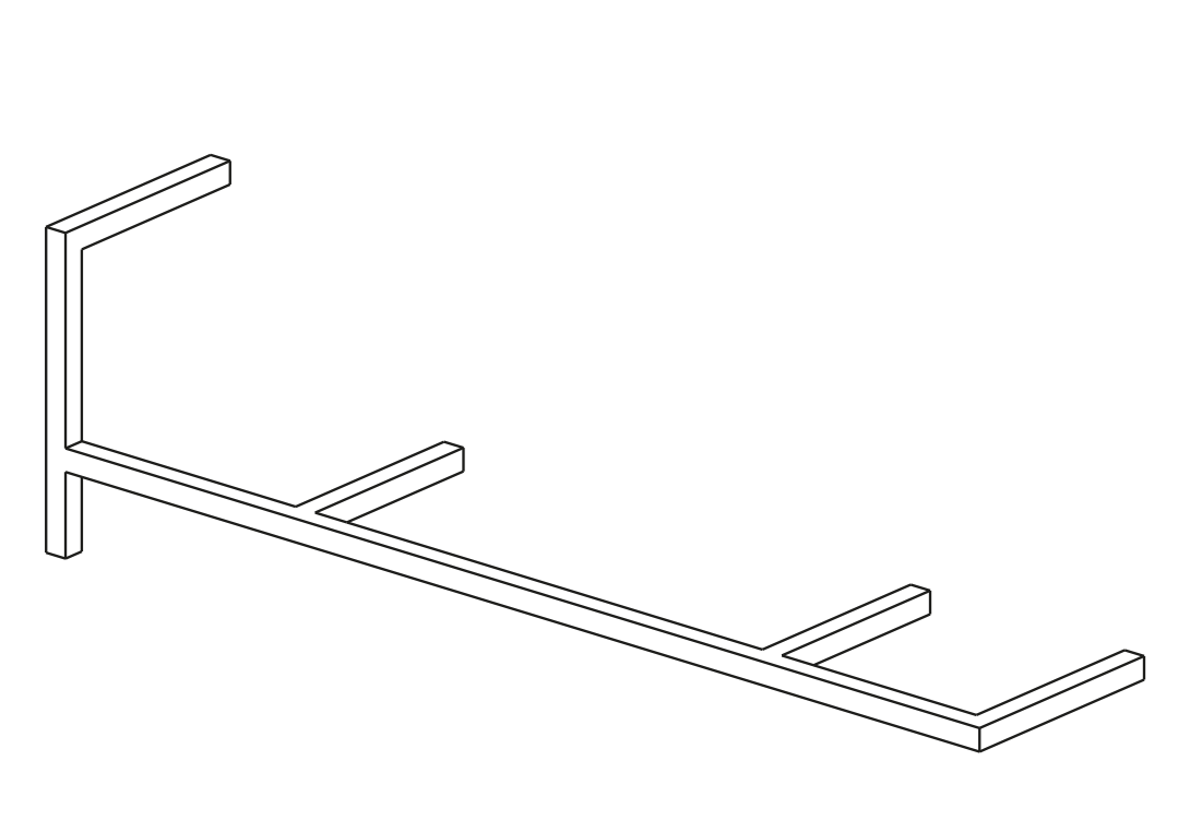 Antologia Wandregal-Modul F B120cm Mogg