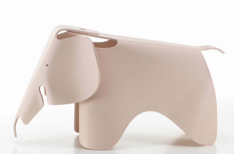 Eames Elephant Hocker RE Vitra Zartrosa