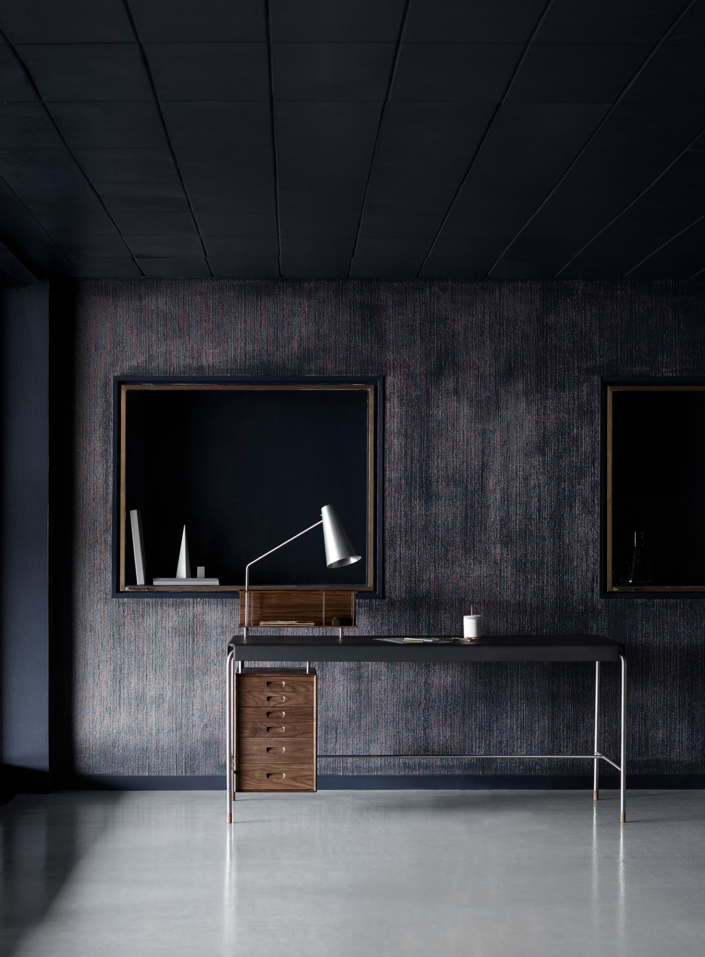 AJ52 Society Table Arbeitstisch Walnuß geölt Carl Hansen & Søn