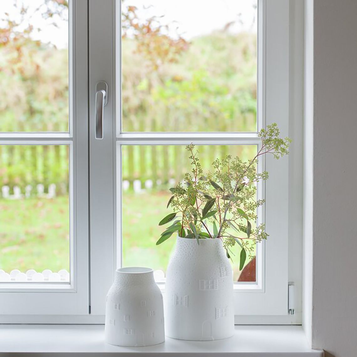 Vase Winterhaus Groß Räder