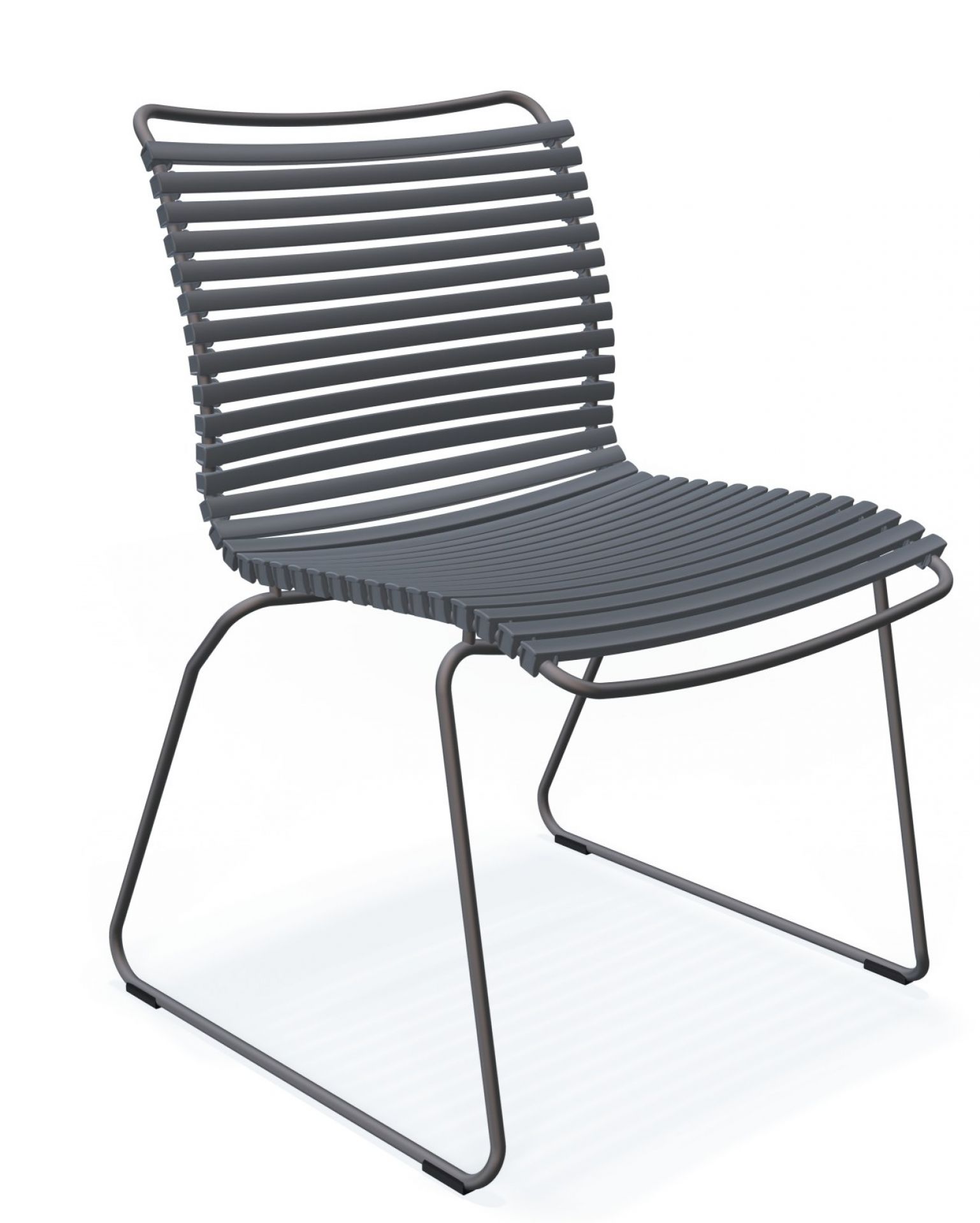 Click Dining Stuhl ohne Armlehne Outdoor Houe Schwarz
