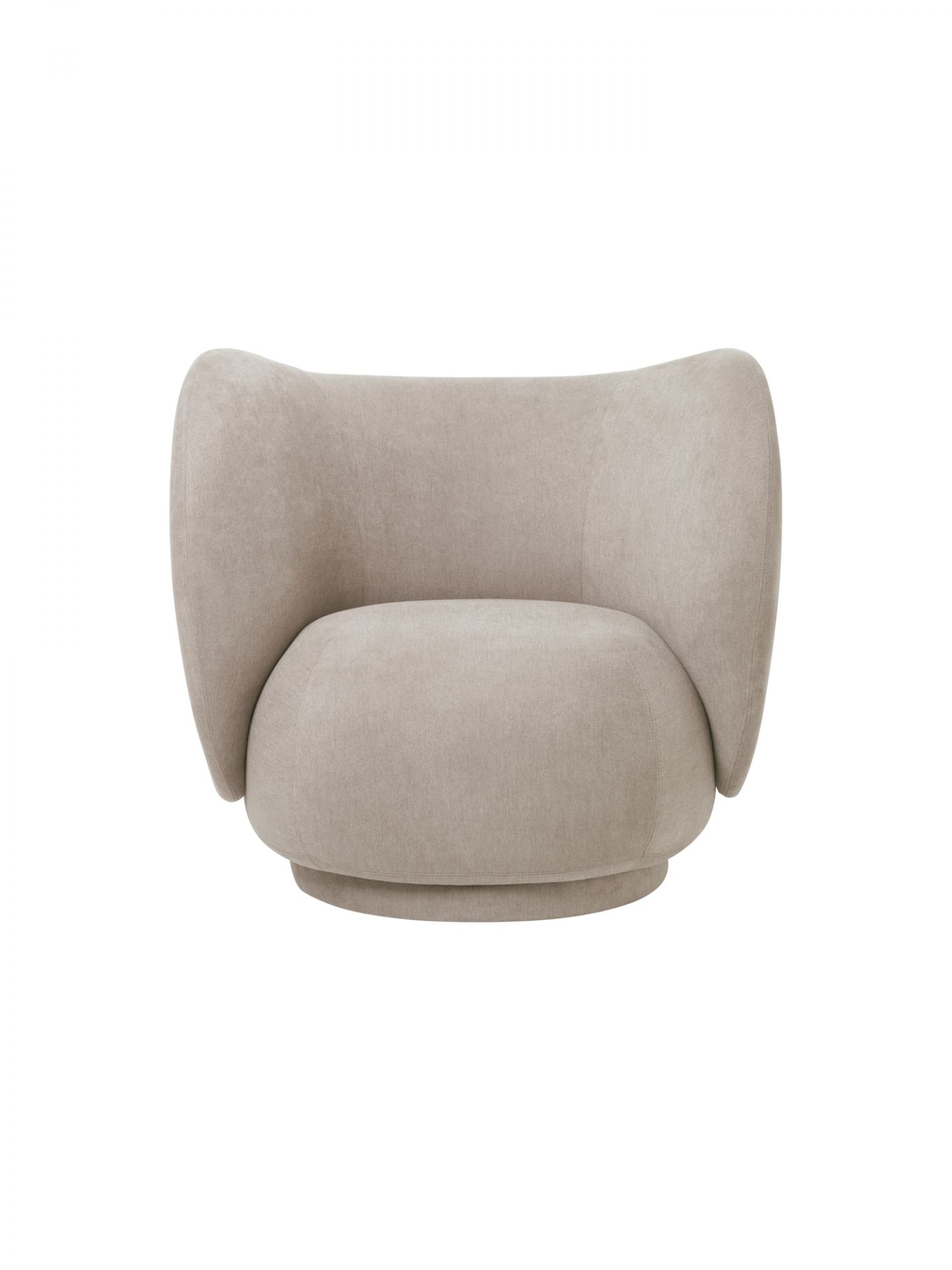 Rico Lounge Chair Brushed Sessel Ferm Living Sand Rico Lounge Chair Brushed Sessel Ferm Living Sand