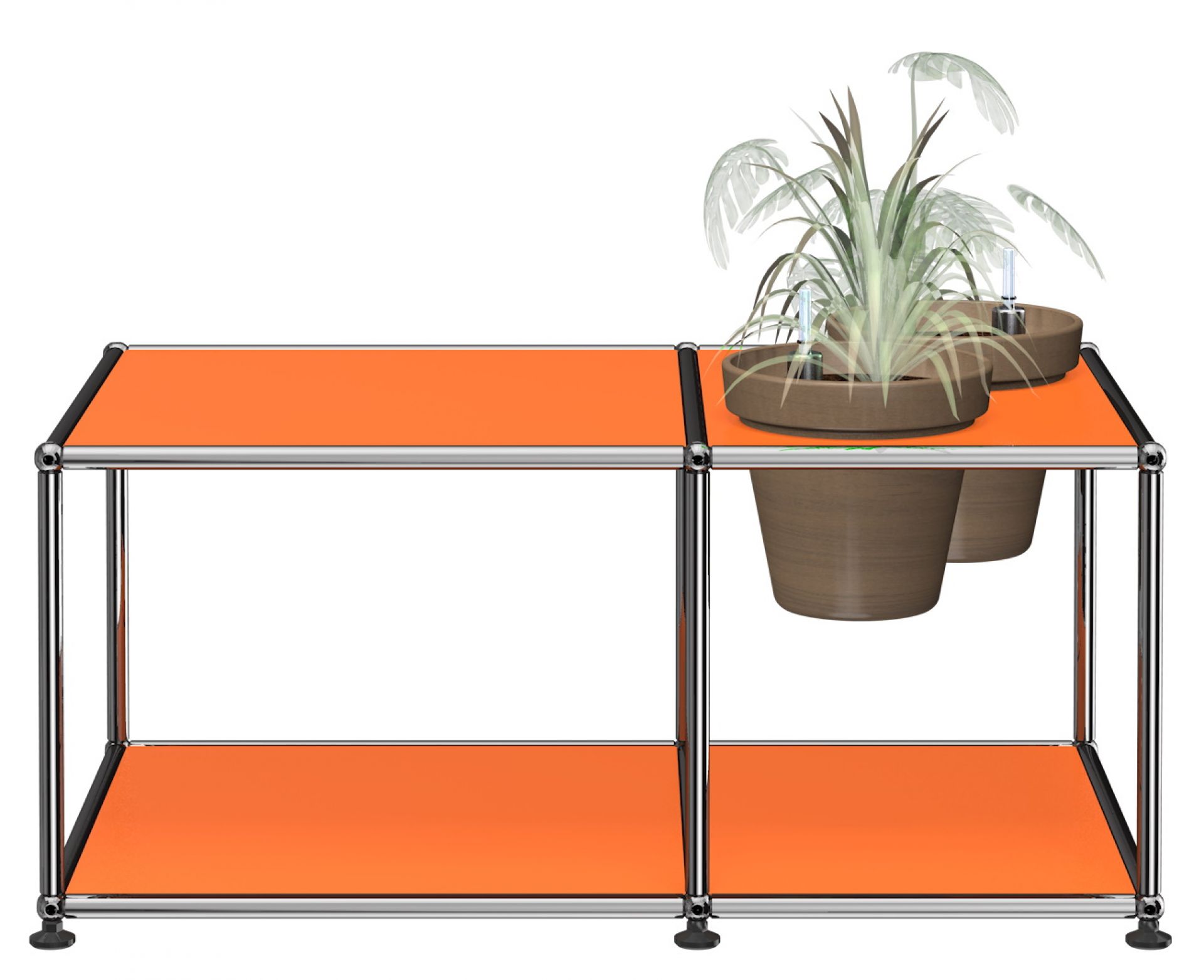 Pflanzenwelten Beistelltisch USM Haller Reinorange