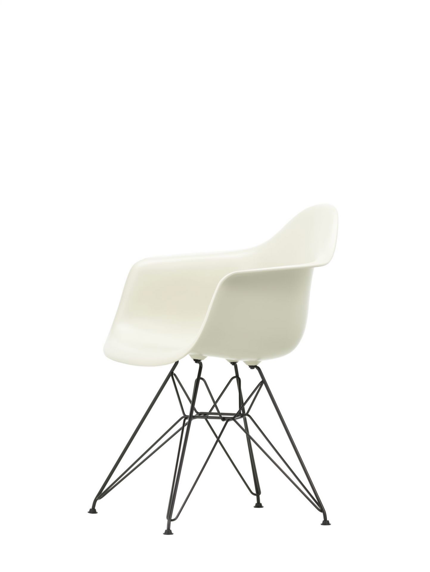 Vitra Eames Plastic Arm Chair DAR Stuhl Vitra Verchromt - Meerblau