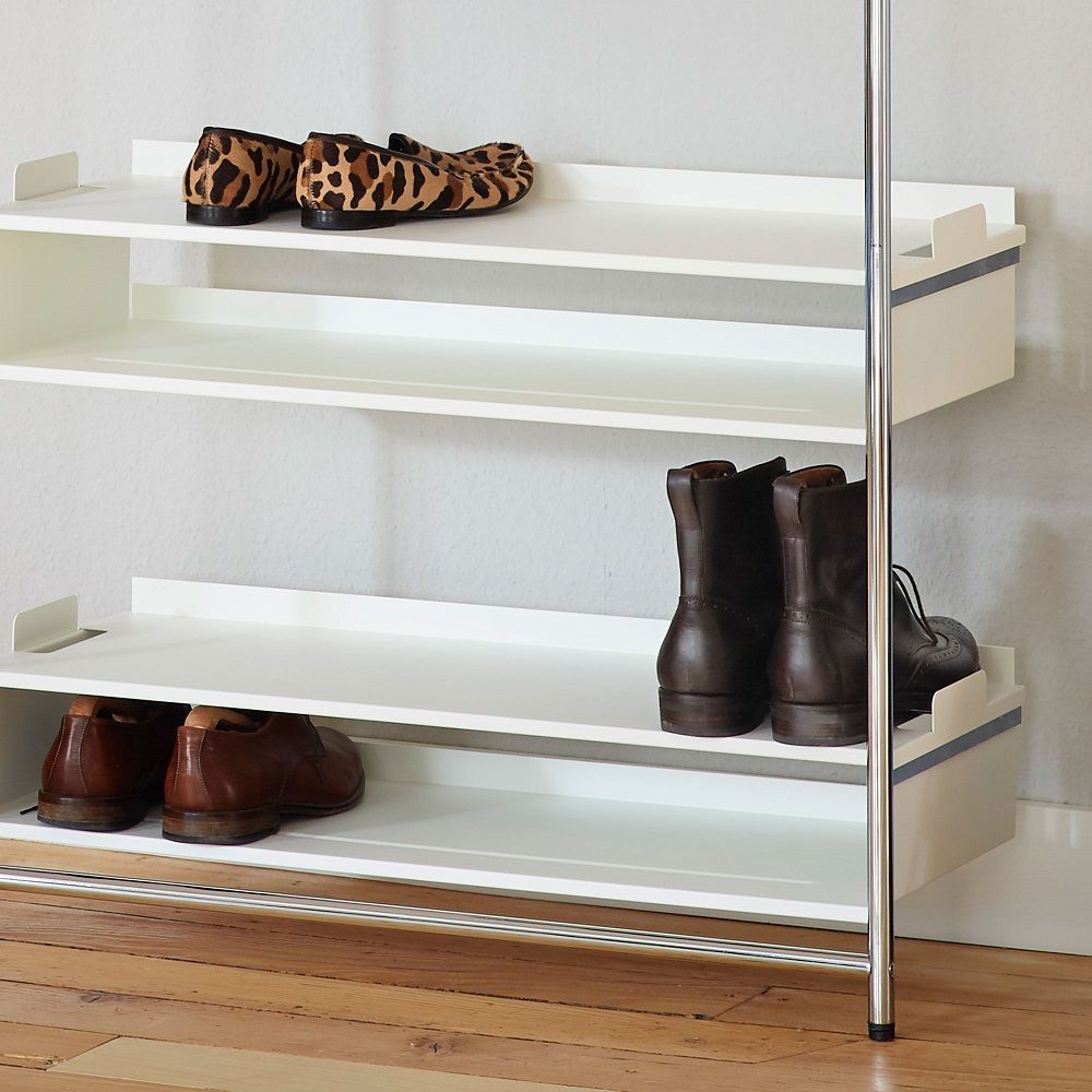 Comba Anlehngarderobe Mox Gestell chrom glanz Tablaren schwarz
