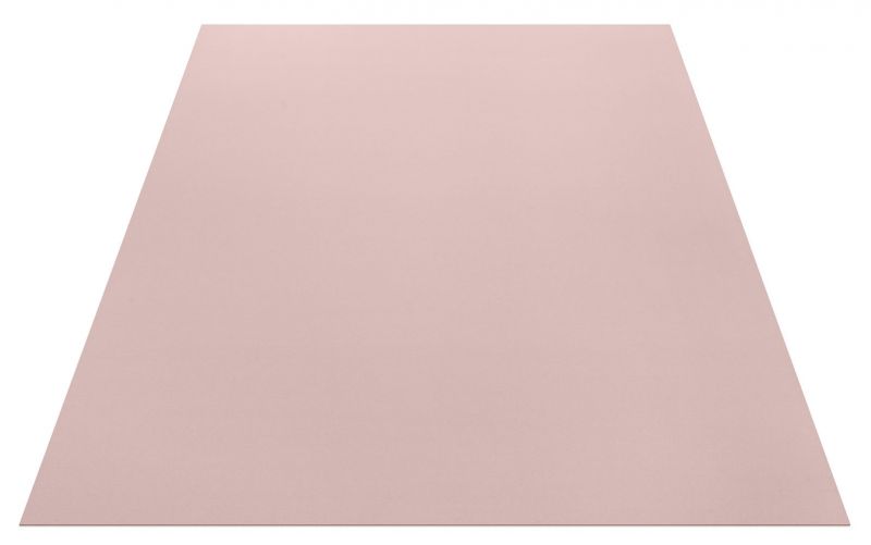 Rechteckiger, puderfarbener Teppich (140x200 cm) von Hey Sign, einfarbig und schlicht für Wohnzimmer und Schlafzimmer.