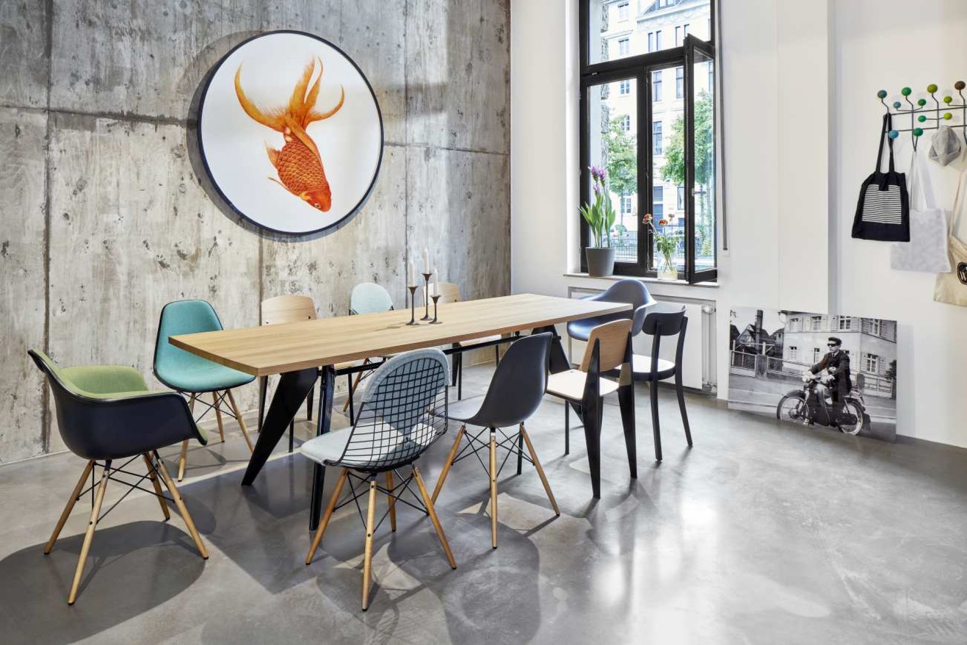 EM Table Tisch Holz B 90 x L 180 cm  Vitra