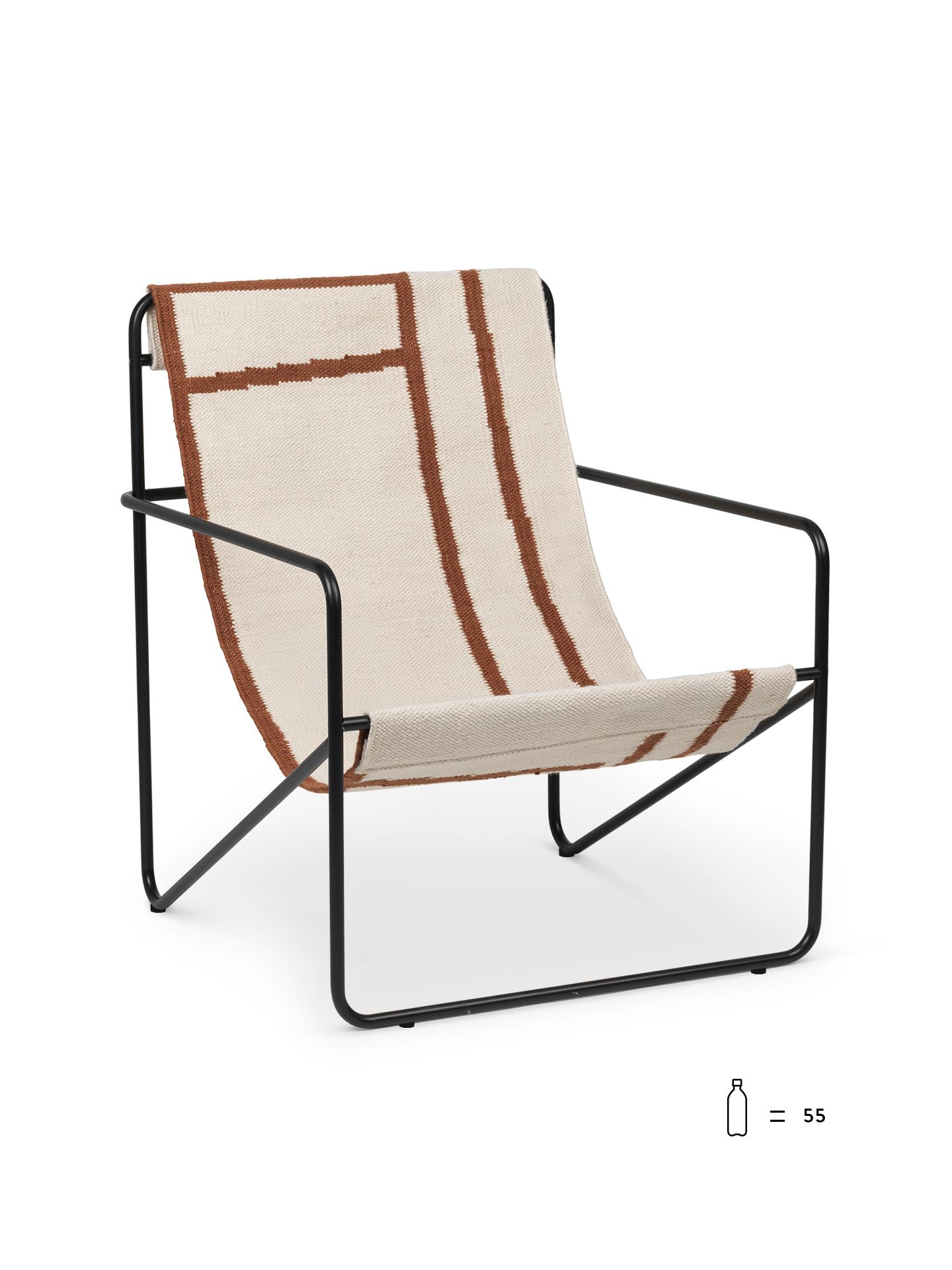 Desert Chair Loungesessel Schwarz Ferm Living