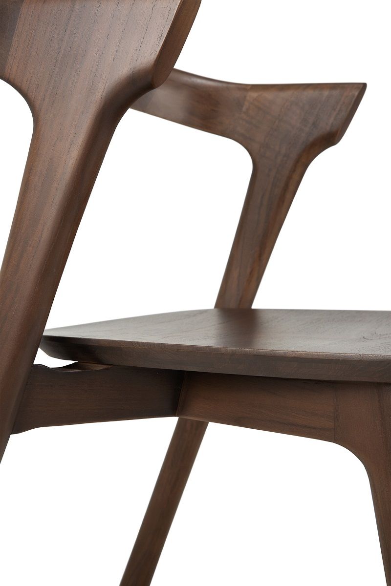 Bok Stuhl Teak lackiert dunkelbraun Ethnicraft