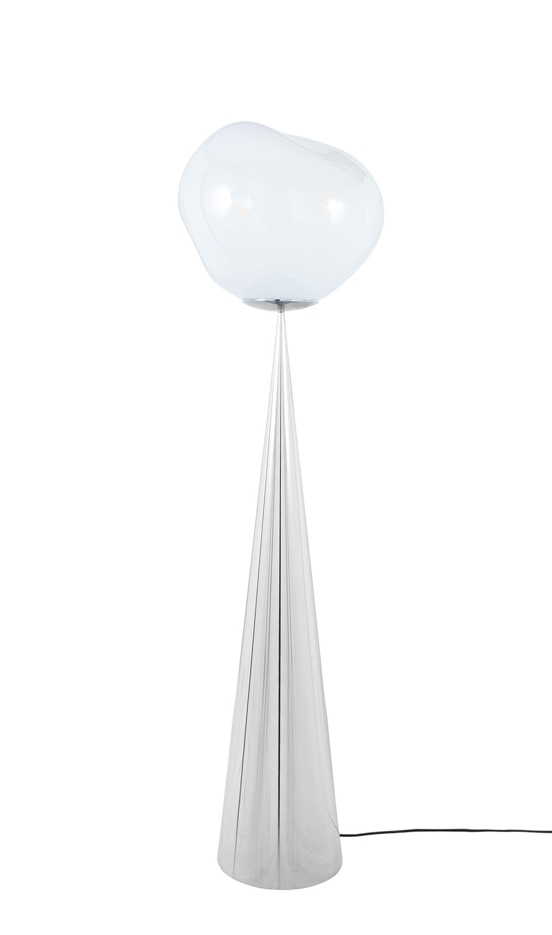 Melt Cone Fat Stehleuchte Silber - Opal Tom Dixon