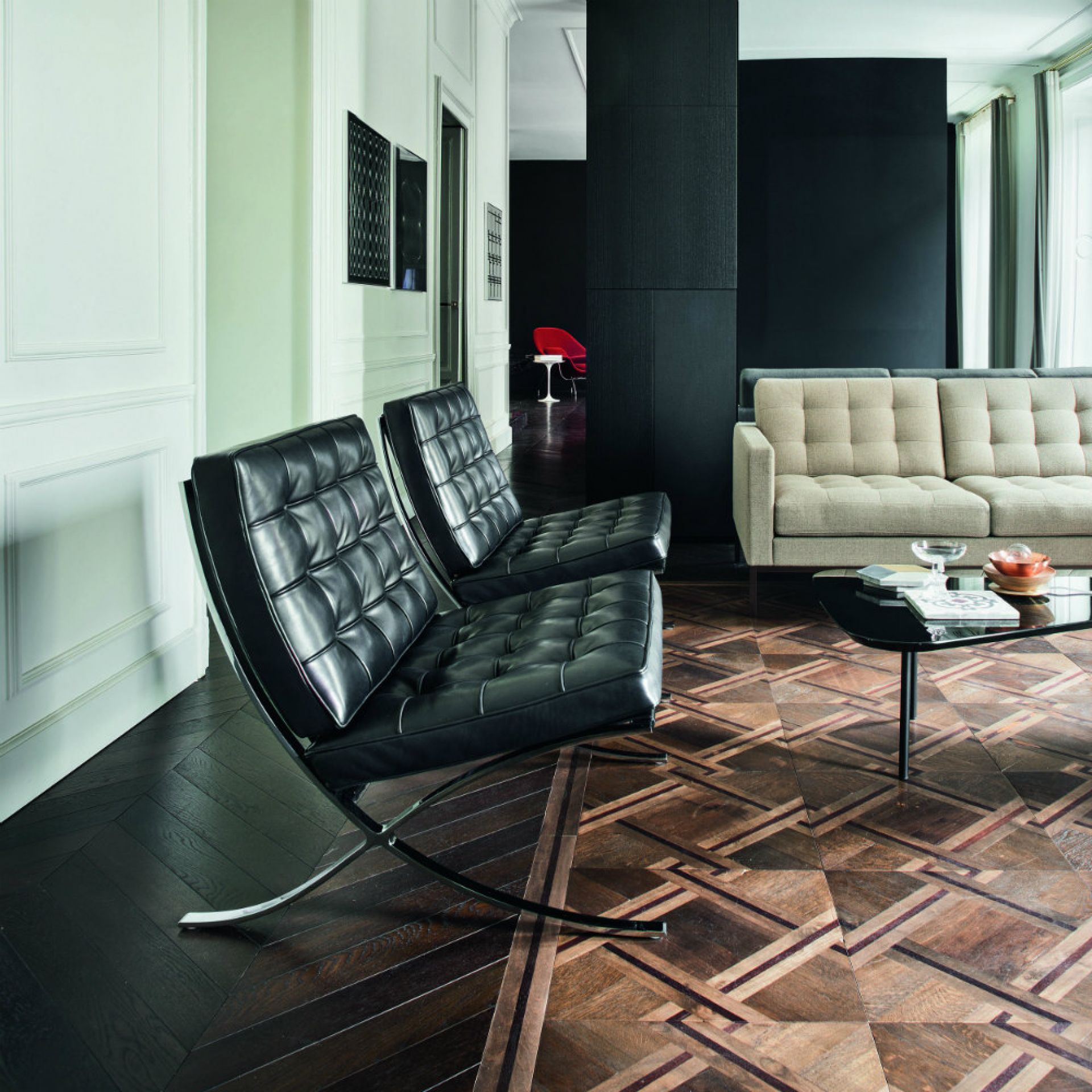 Barcelona RELAX Sessel Venezia black Knoll International QUICK SHIP