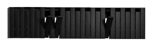 XYLO Wandgarderobe Eiche schwarz PER/USE