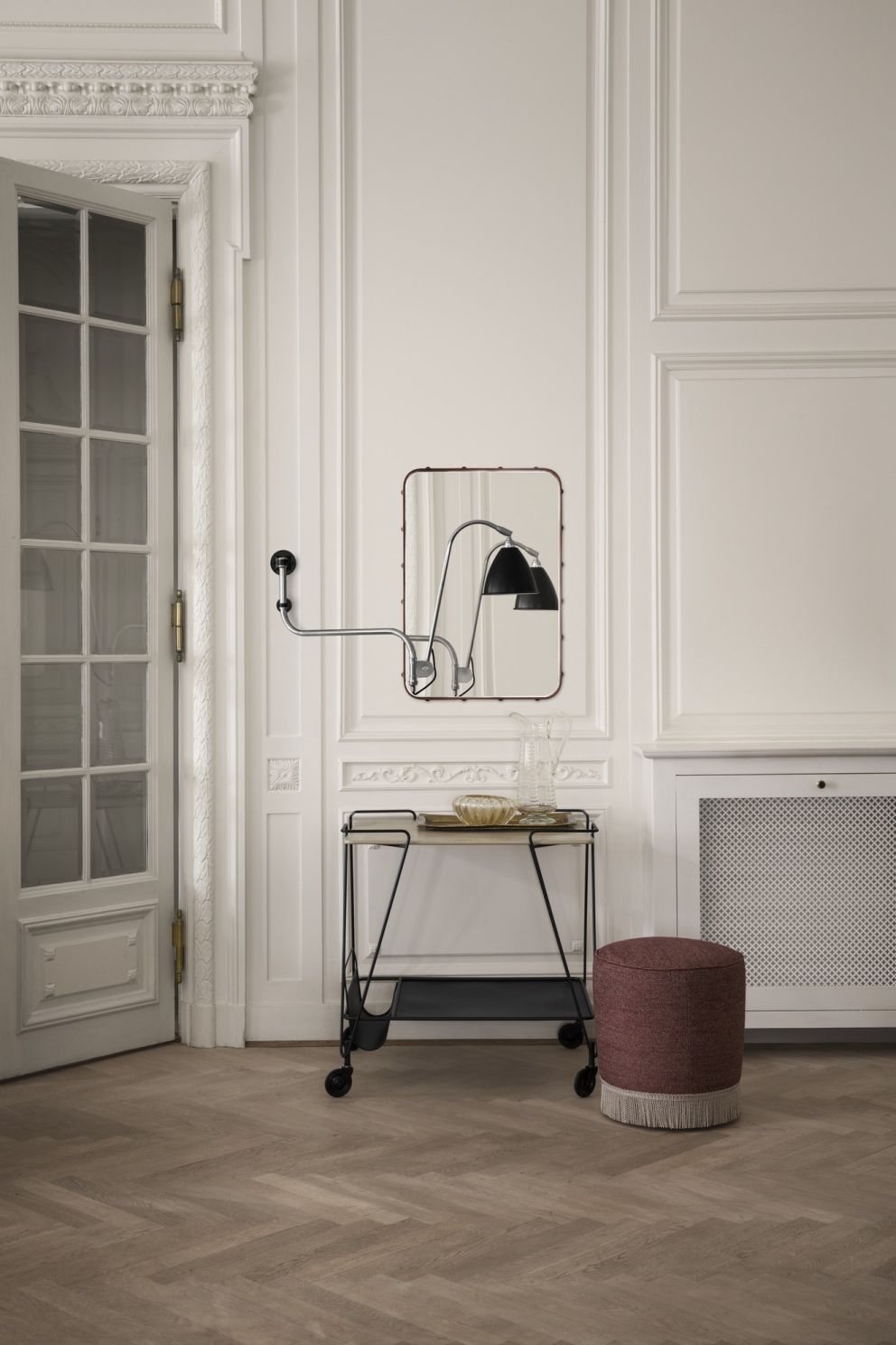 Adnet Rectangular Spiegel medium Gubi