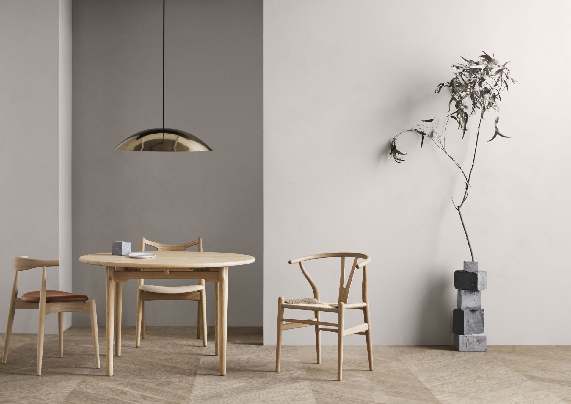 CH337 Ovaler Esstisch ausziehbar Carl Hansen & Søn